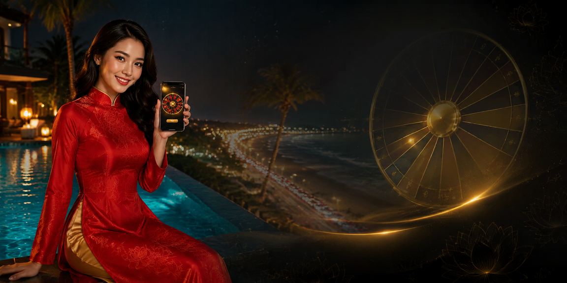 Không gian giải trí tại Mũi Né với phong cách áo dài Việt Nam và trải nghiệm roulette